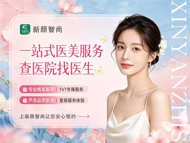 女性侧脸与医美广告