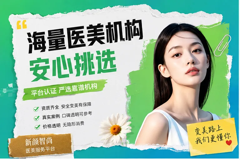 医美广告中的年轻女性