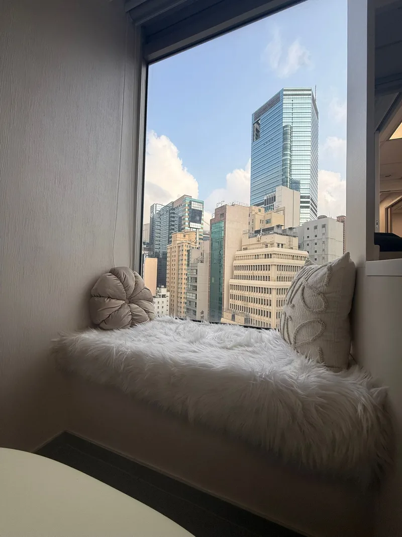 城市景观窗边坐垫