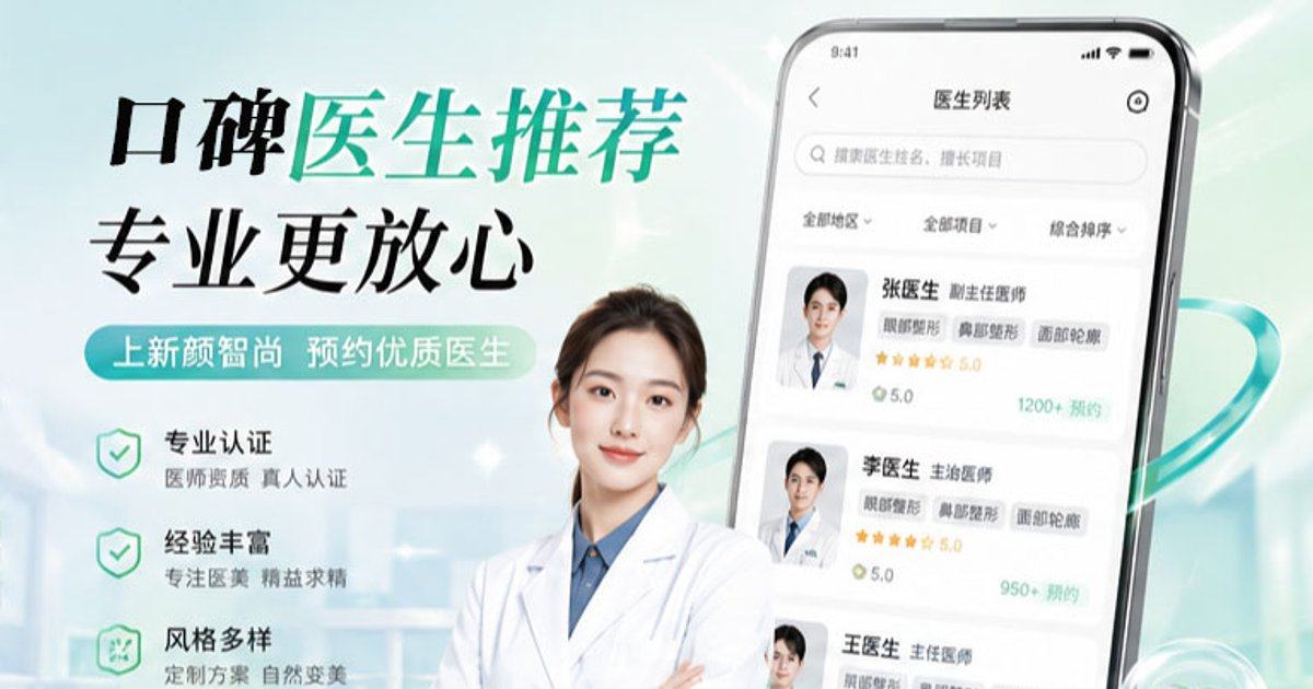 鼻综合和鼻修复都在考虑，上海伯思立韩嘉毅怎么约，新颜智尚小程序可查