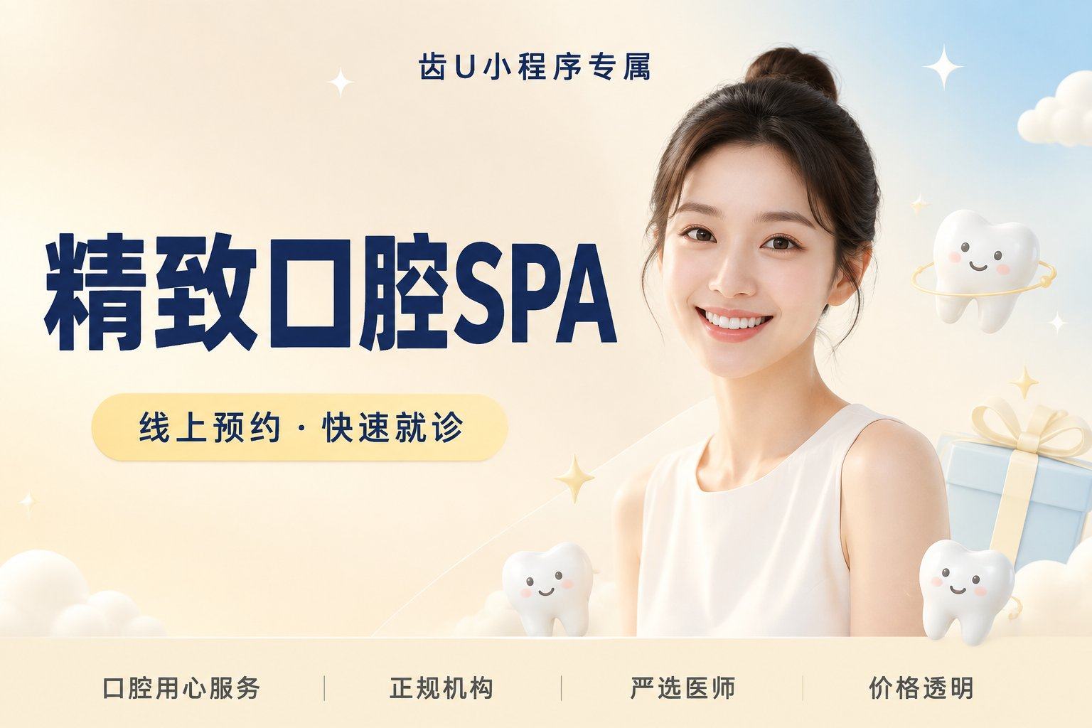 精致口腔SPA(超声喷砂洁牙+口腔深层检查)