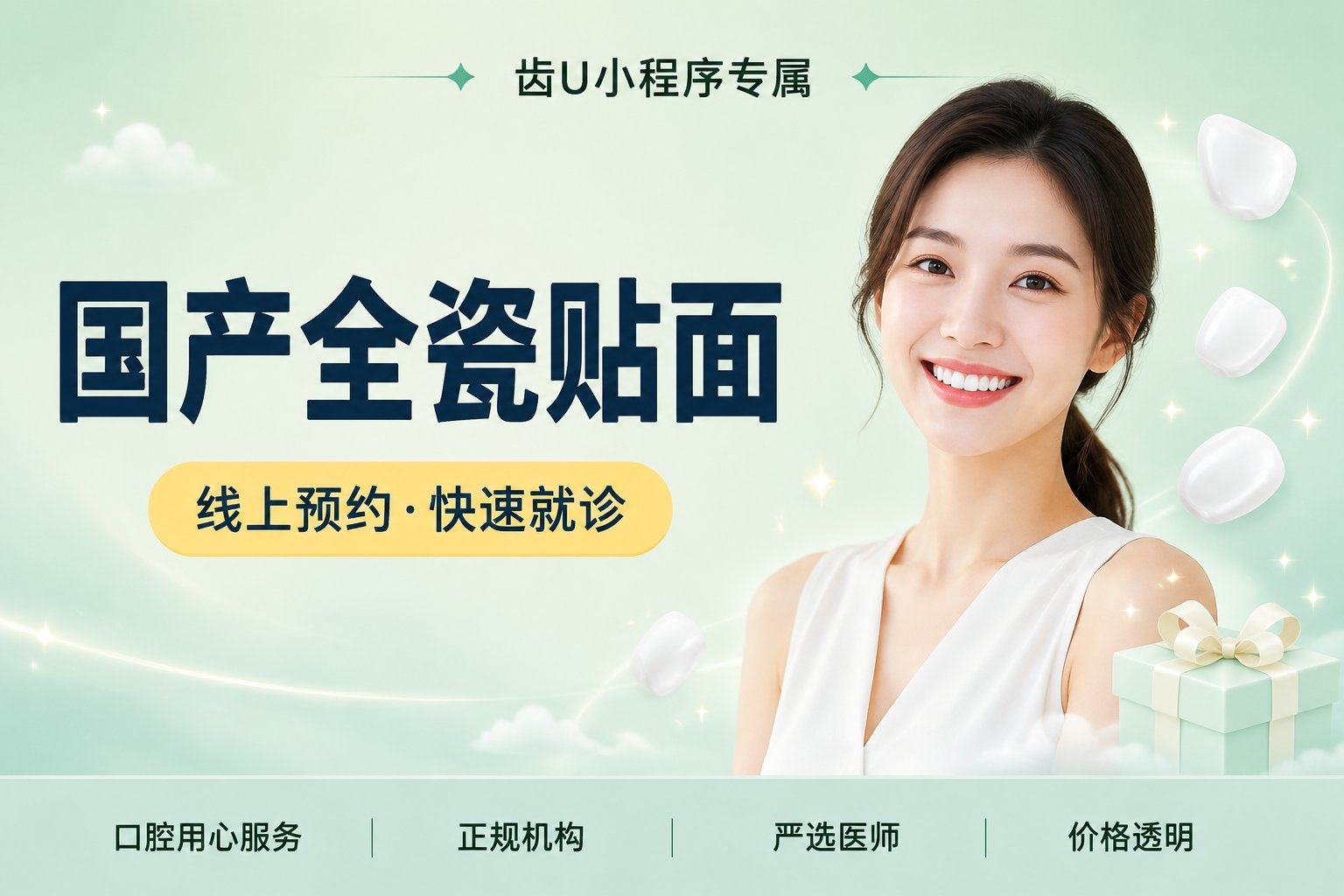 国产全瓷贴面(限拍一颗)
