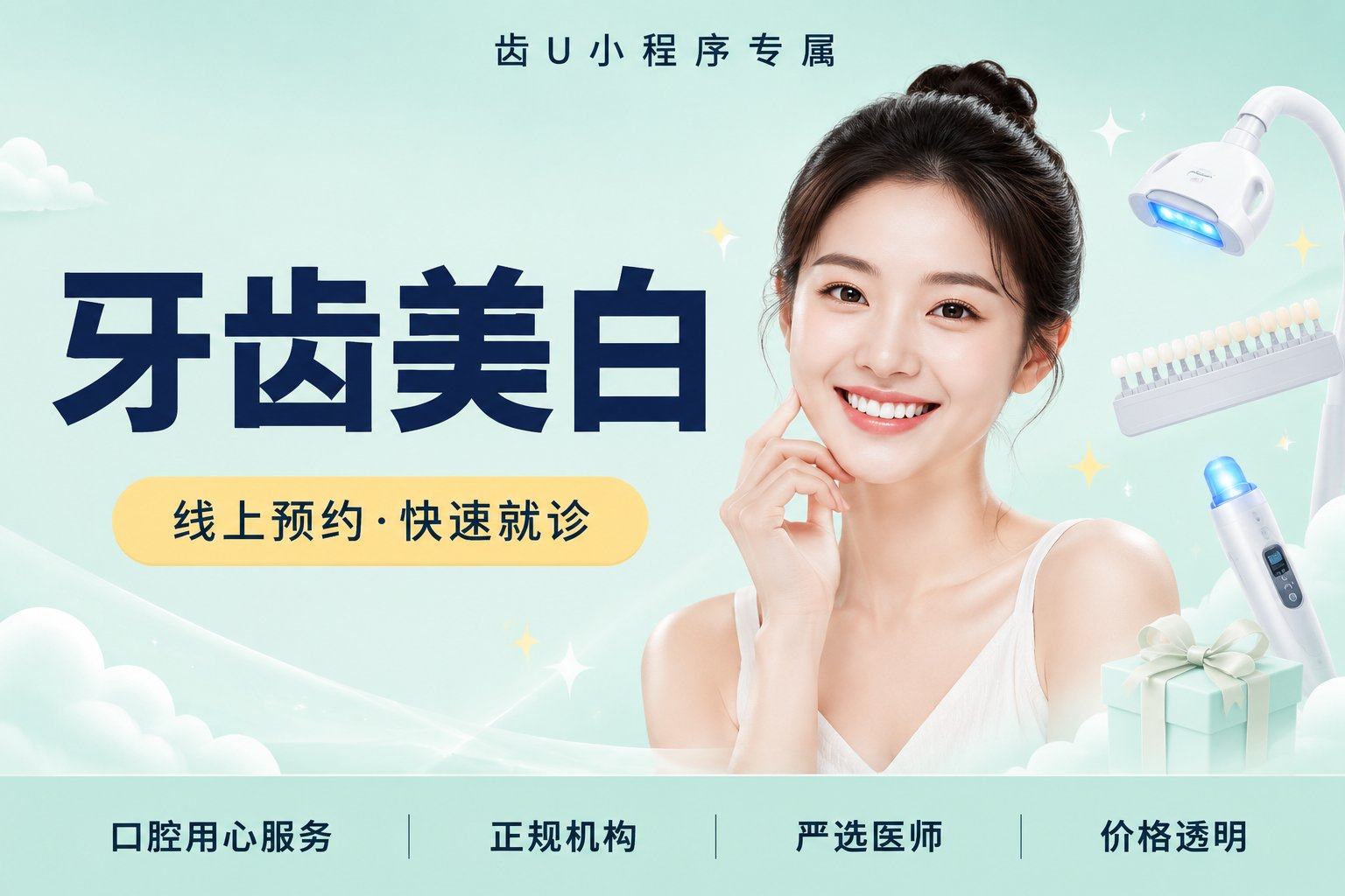 牙齿美白（单次体验）