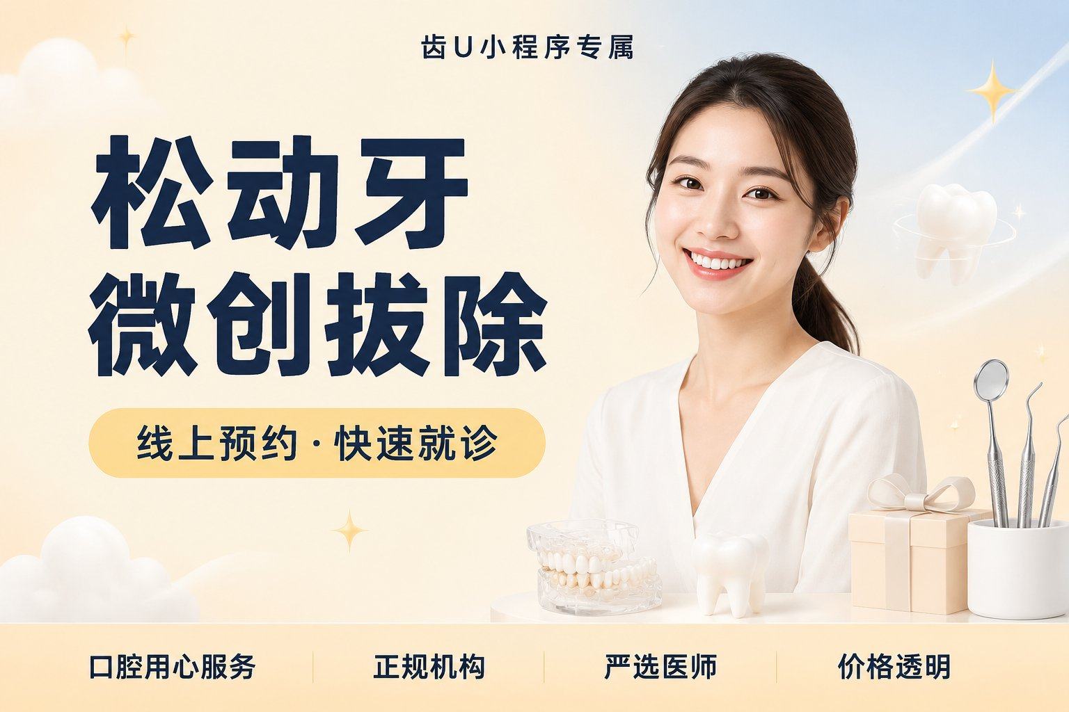 松动牙微创拔除