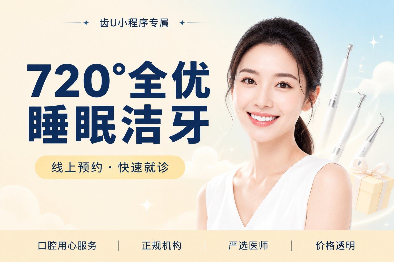 720°全优睡眠洁牙 + 牙周消炎