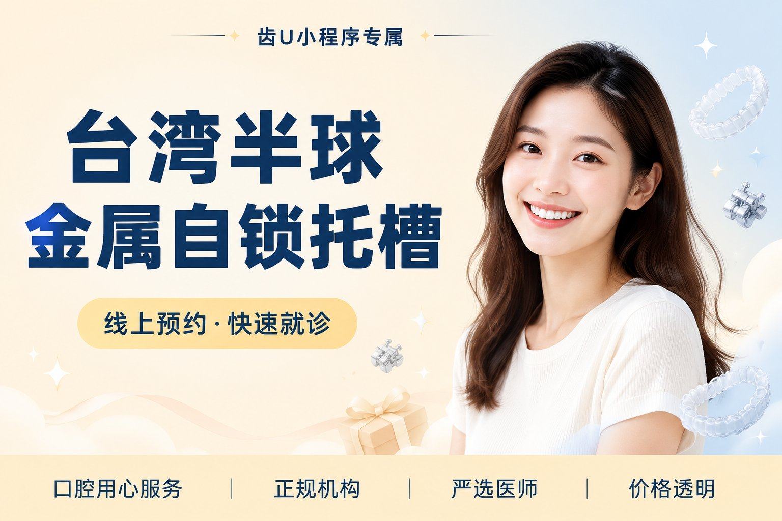 台湾半球金属自锁托槽, 10000元