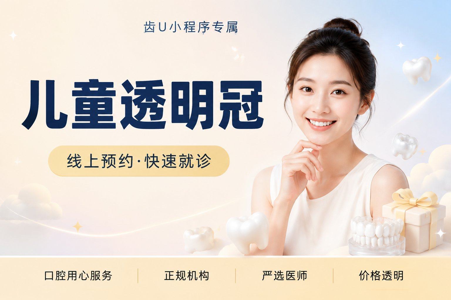 儿童透明冠 | 前牙 | 保护乳牙缺失 | 恢复乳牙形态