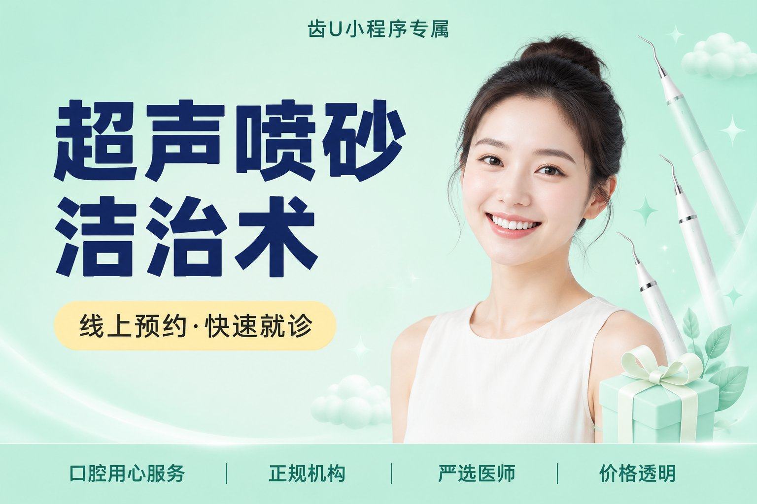 超声喷砂洁治术