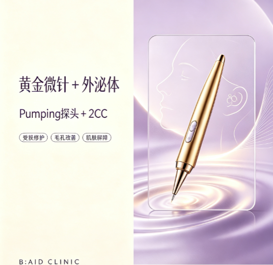 【baid皮肤科】黄金微针 Pumping 探头 + 外泌体 2cc