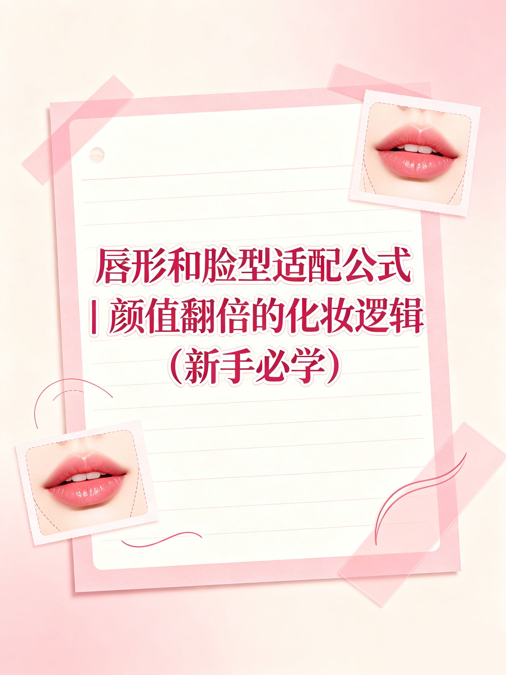 唇形和脸型适配公式｜颜值翻倍的化妆逻辑（新手必学）