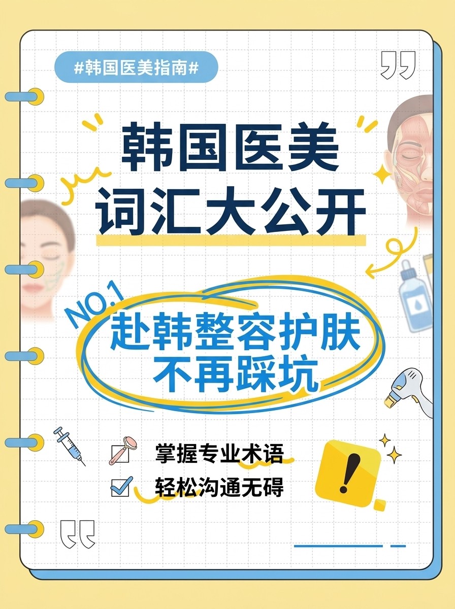 韩国医美词汇大公开｜赴韩整容护肤不再踩坑