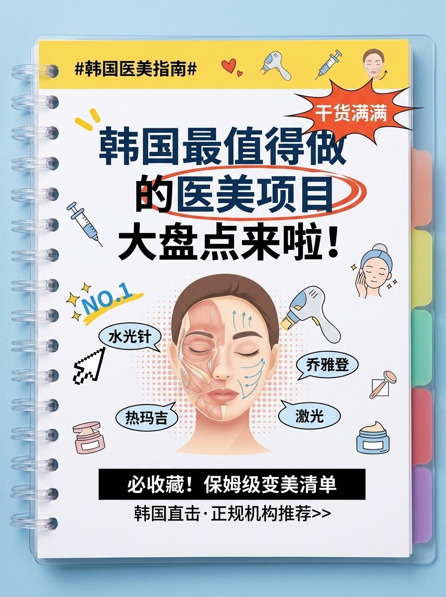韩国最值得做的医美项目大盘点来啦！