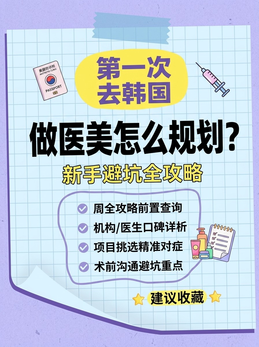 第一次去韩国做医美怎么规划？新手避坑全攻略